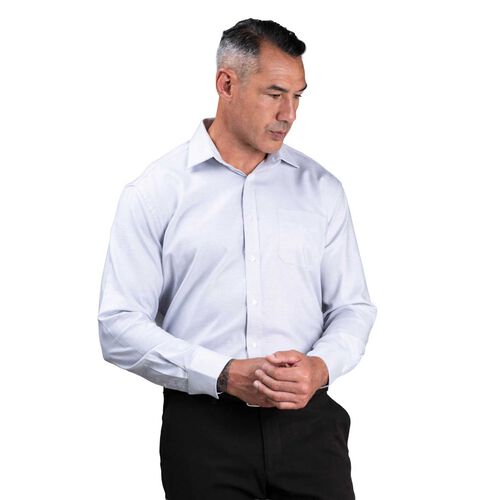 Rembrandt Sinatra White Blue & Brown Microdesign Shirt